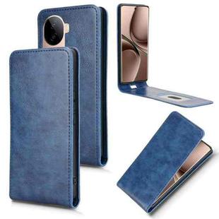 For vivo V40e / iQOO Z9s 5G Magnetic Vertical Flip Leather Phone Case(Blue)