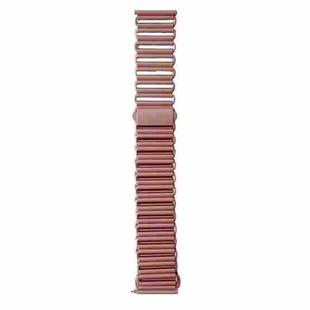 For Samsung Galaxy Watch 7 / 6 / 5 Hollow Chain Metal Watch Band(Rose Pink)