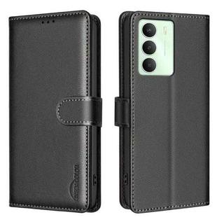 For Realme 14x 5G Litchi Texture RFID Anti-theft Leather Phone Case(Black)