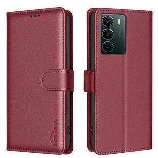 For Realme C71 4G Global Litchi Texture RFID Anti-theft Leather Phone Case(Red)