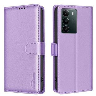For Realme C71 4G Global Litchi Texture RFID Anti-theft Leather Phone Case(Purple)