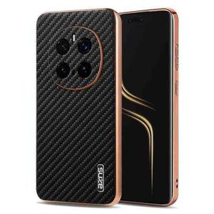 For Honor Magic7 Pro AZNS Electroplated Edge Carbon Fiber Texture Phone Case(Black)