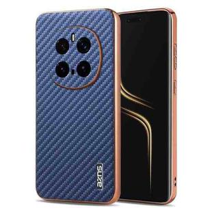 For Honor Magic7 Pro AZNS Electroplated Edge Carbon Fiber Texture Phone Case(Blue)