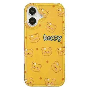 For iPhone 16 Double-sided IMD Printed TPU Phone Case(Butter Bear)