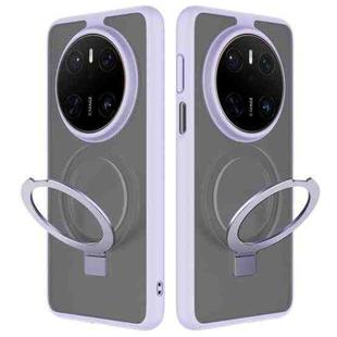 For Huawei Mate 70 Round Holder Phone Case(Purple)