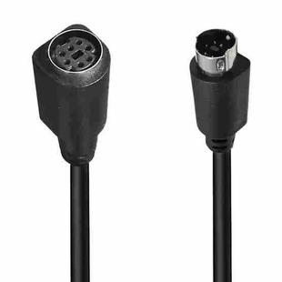 Mini DIN 7 Pin Core Audio / Video Cable, Length:0.5m(Male to Female Straight)