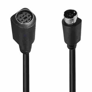 Mini DIN 7 Pin Core Audio / Video Cable, Length:1.8m(Male to Female Straight)