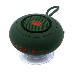 T&G TG-442 TWS Portable Mini Wireless Bluetooth Speaker with Suction Cup(Dark Green)