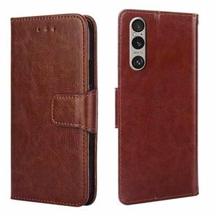 For Sony Xperia 1 VI Crystal Texture Leather Phone Case(Brown)