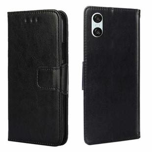 For Sony Xperia 10 VI Crystal Texture Leather Phone Case(Black)