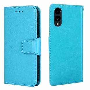 For Fujitsu Arrows We2 Crystal Texture Leather Phone Case(Sky Blue)