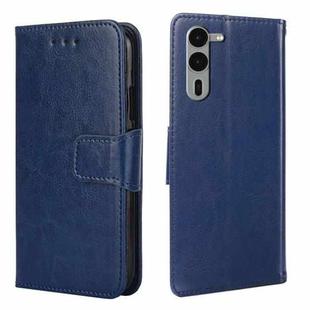 For Fujitsu Arrows We2 Plus Crystal Texture Leather Phone Case(Royal Blue)