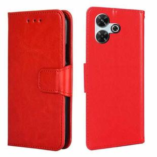 For Redmi 13 4G Crystal Texture Leather Phone Case(Red)
