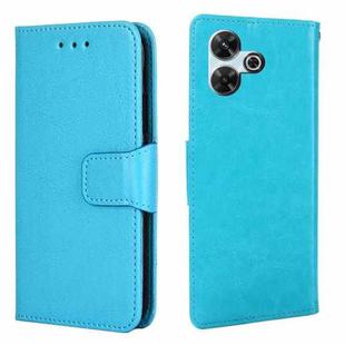 For Redmi 13 4G Crystal Texture Leather Phone Case(Sky Blue)