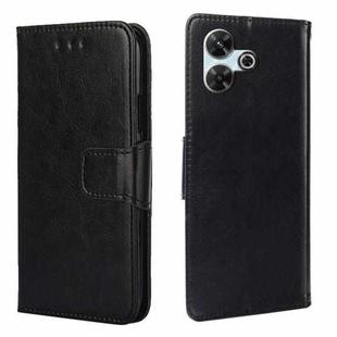 For Redmi 13 4G Crystal Texture Leather Phone Case(Black)