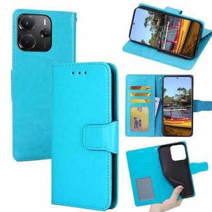 For Redmi Note 14 4G 164.84mm Crystal Texture Leather Phone Case(Sky Blue)