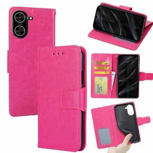 For Redmi A5 4G 171.7mm Crystal Texture Leather Phone Case(Rose Red)