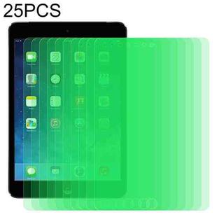 For iPad Mini 3 & 2 25 PCS 9H 2.5D Eye Protection Green Light Explosion-proof Tempered Glass Film