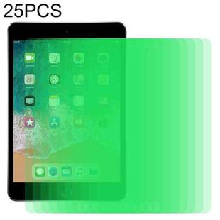 For iPad Mini 2019 & 4 25 PCS 9H 2.5D Eye Protection Green Light Explosion-proof Tempered Glass Film