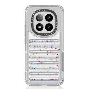For Redmi Note 14 Pro 5G Capsule Glitter TPU Hybrid PC Airbag Phone Case(Sequin)