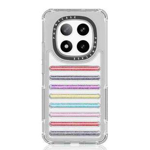 For Redmi Note 14 Pro+ 5G Capsule Glitter TPU Hybrid PC Airbag Phone Case(Mixed Color)
