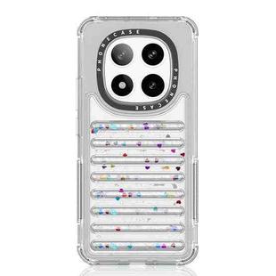 For Redmi Note 14 Pro+ 5G Capsule Glitter TPU Hybrid PC Airbag Phone Case(Sequin)