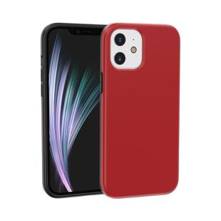 For iPhone 12 / 12 Pro Shockproof Terminator Style Solid Color Protective Case(Red)