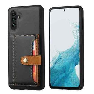 For Samsung Galaxy S25+ 5G Calfskin Card Slot TPU Hybrid PU Phone Case(Black)