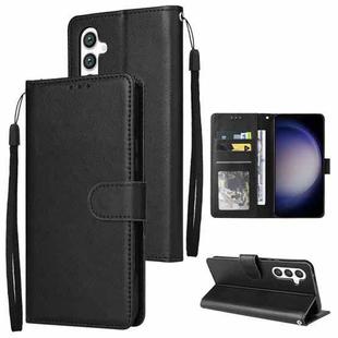 For Samsung Galaxy S25 5G 3-Card Slots Multifunctional Leather Phone Case(Black)