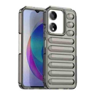 For Honor X5 Plus Capsule Series Candy Color IMD Phone Case(Transparent Grey)