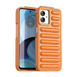 For Motorola Moto G14 Capsule Series Candy Color IMD Phone Case(Orange)