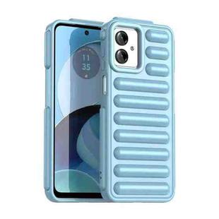 For Motorola Moto G14 Capsule Series Candy Color IMD Phone Case(Blue)