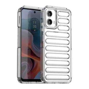 For Motorola Moto G34 5G / G45 5G Capsule Series Candy Color IMD Phone Case(Transparent)