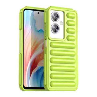 For OPPO A2 Capsule Series Candy Color IMD Phone Case(Green)