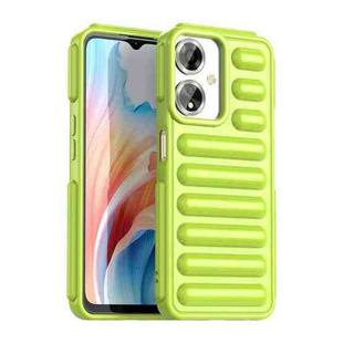 For OPPO A59 Capsule Series Candy Color IMD Phone Case(Green)