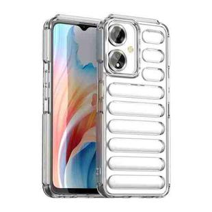 For OPPO A59 Capsule Series Candy Color IMD Phone Case(Transparent)