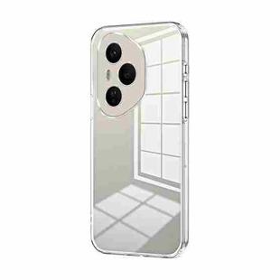 For Honor 400 Pro Global 160.8mm Transparent Plating Fine Hole Phone Case(Transparent)