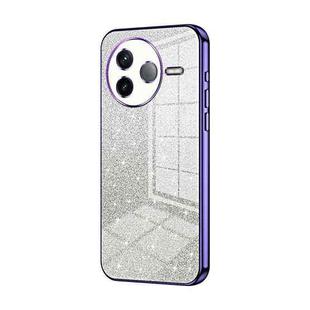 For Redmi K80 Gradient Glitter Powder Electroplated Phone Case(Purple)