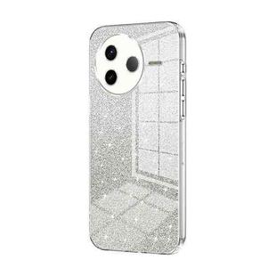 For Redmi K80 Gradient Glitter Powder Electroplated Phone Case(Transparent)