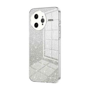 For Redmi K80 Pro Gradient Glitter Powder Electroplated Phone Case(Transparent)