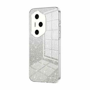 For Honor 300 Pro Gradient Glitter Powder Electroplated Phone Case(Transparent)