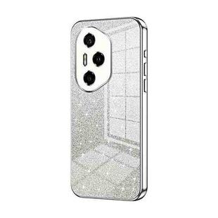 For Honor 300 Pro Gradient Glitter Powder Electroplated Phone Case(Silver)