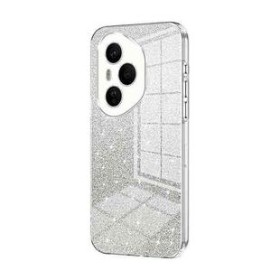 For Honor 400 Pro Global 160.8mm Gradient Glitter Powder Electroplated Phone Case(Transparent)