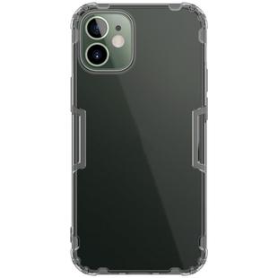 For iPhone 12 mini NILLKIN Nature TPU Transparent Soft Protective Case(Gray)