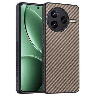 For Redmi K80 / Poco F7 Pro Ultra-thin Carbon Fiber Texture Printing Phone Case(Gold)