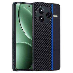 For Redmi K80 / Poco F7 Pro Ultra-thin Carbon Fiber Texture Printing Phone Case(Black Blue)
