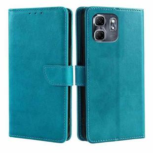 For Infinix Hot 50i 4G Calf Texture Buckle Flip Leather Phone Case(Light Blue)