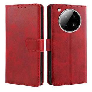 For Infinix Zero 40 4G Calf Texture Buckle Flip Leather Phone Case(Red)