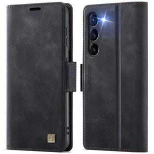For Samsung Galaxy S23+ 5G AutSpace A11 Side Buckle MagSafe Magnetic RFID Phone Leather Case(Black)
