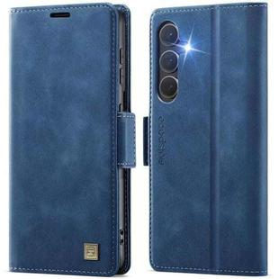 For Samsung Galaxy S24+ 5G AutSpace A11 Side Buckle MagSafe Magnetic RFID Phone Leather Case(Blue)